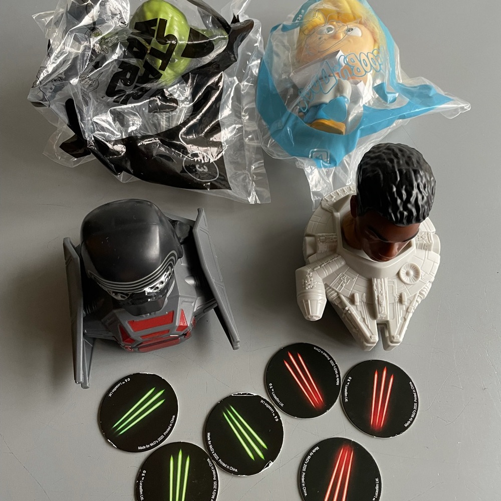 EUC Star Wars McDonald's Toys + Bonus Toy